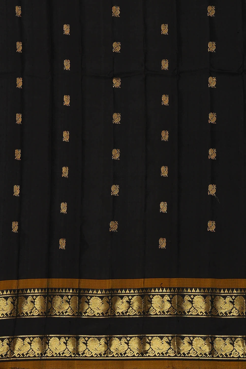 Image of Gadwal Silk Sky Blue Saree